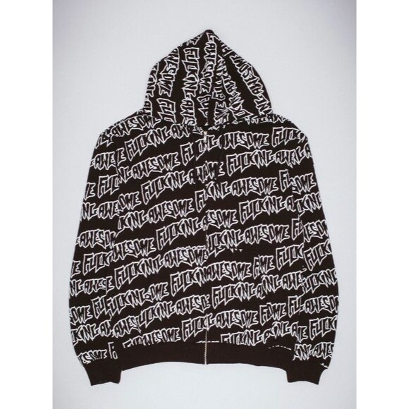 FA DS NEW AOP Stamp Zipped Hoodie XXL Jason Dill